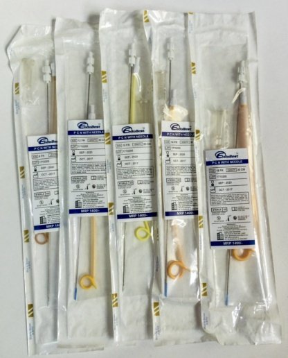 Pigtail pcn catheter with or without needle OEM supplier manufacturer exporter from Delhi India